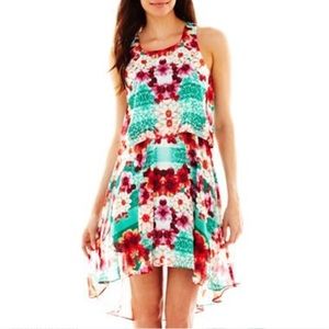 Bisou Bisou  striped floral dress